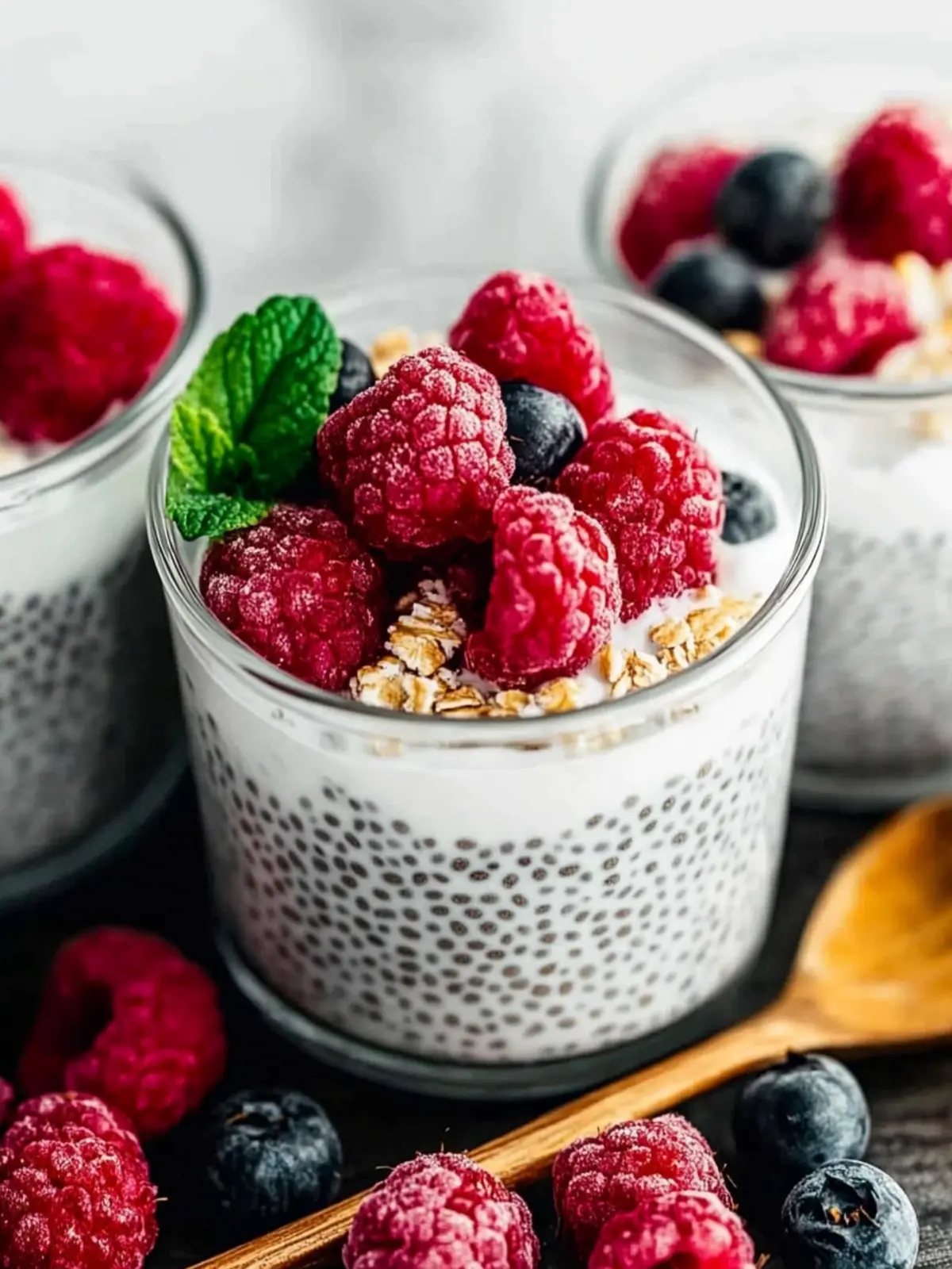 chia seed pudding with yogurt