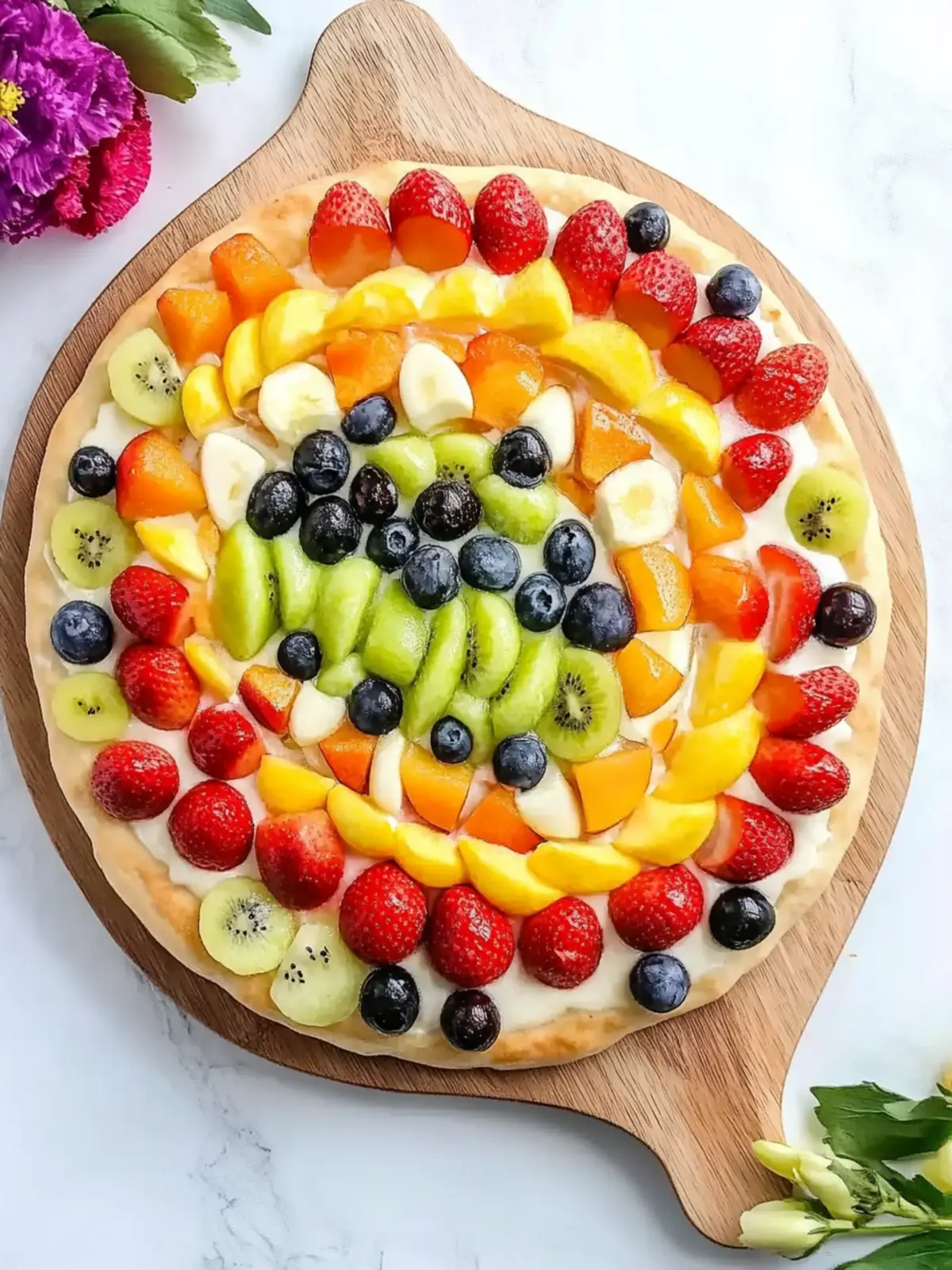 Easter Egg Fruit Pizza