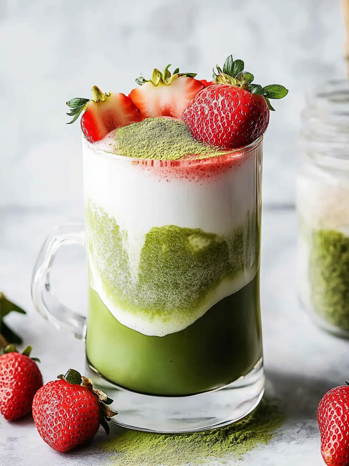 Strawberry Matcha Latte