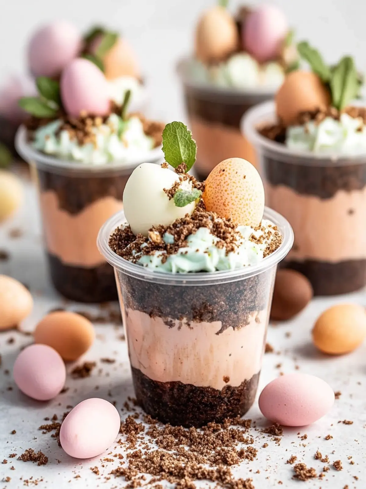 Easter Dirt Cups Recipe