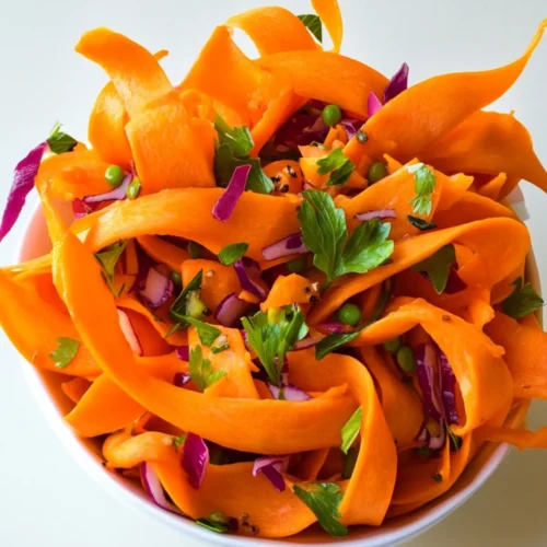 Carrot ribbon salad recipe
