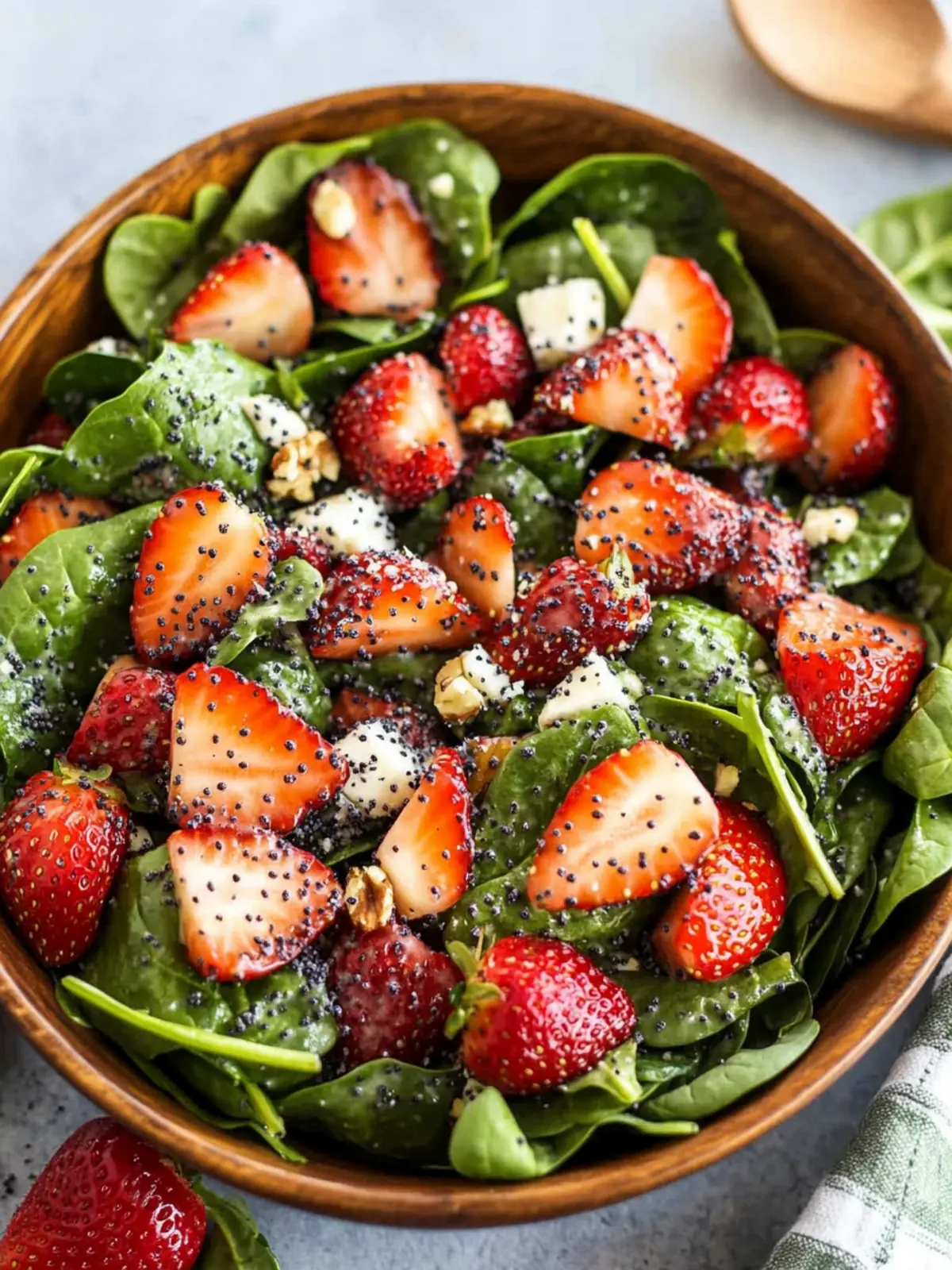 Strawberry Spinach Salad with Poppyseed Dressing