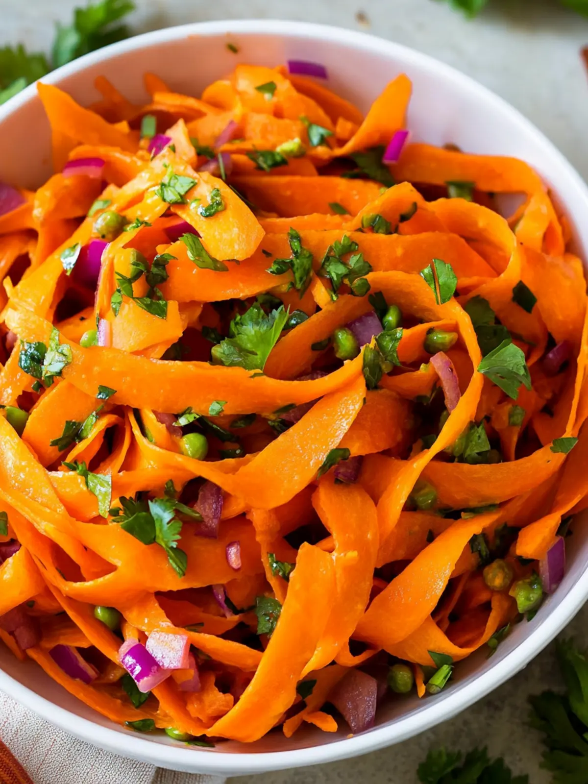 Carrot ribbon salad recipe