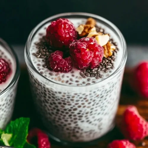 chia seed pudding with yogurt