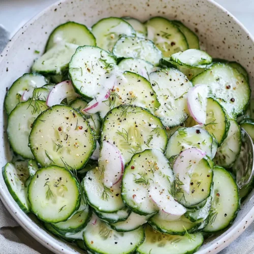 creamy cucumber salad recipe