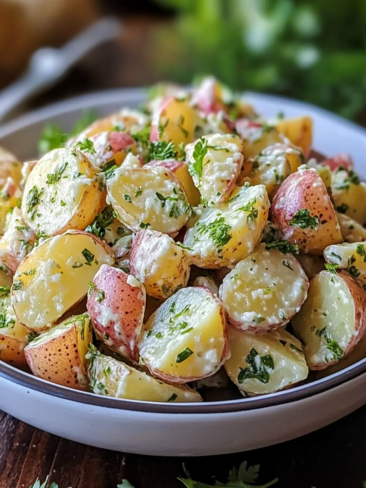 Classic French Potato Salad – No Mayo, Full Flavor Recipe