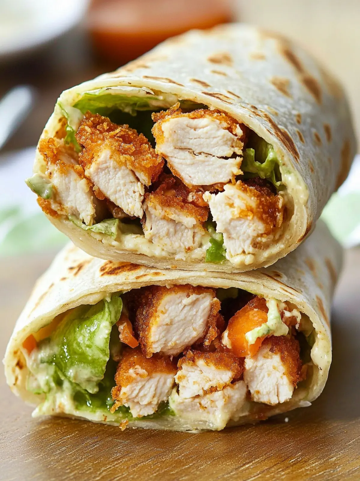 Chicken Caesar Wrap (Crispy Version)