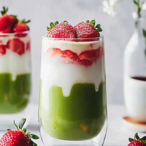 Strawberry Matcha Latte