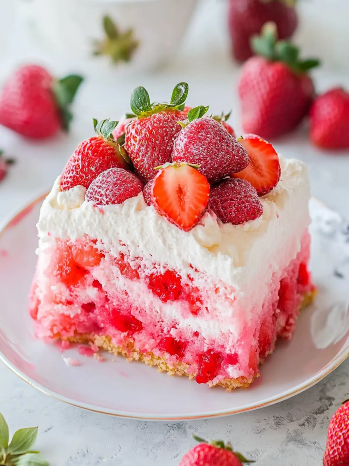 Strawberry Poke Cake