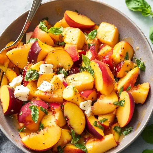Peach salad recipe