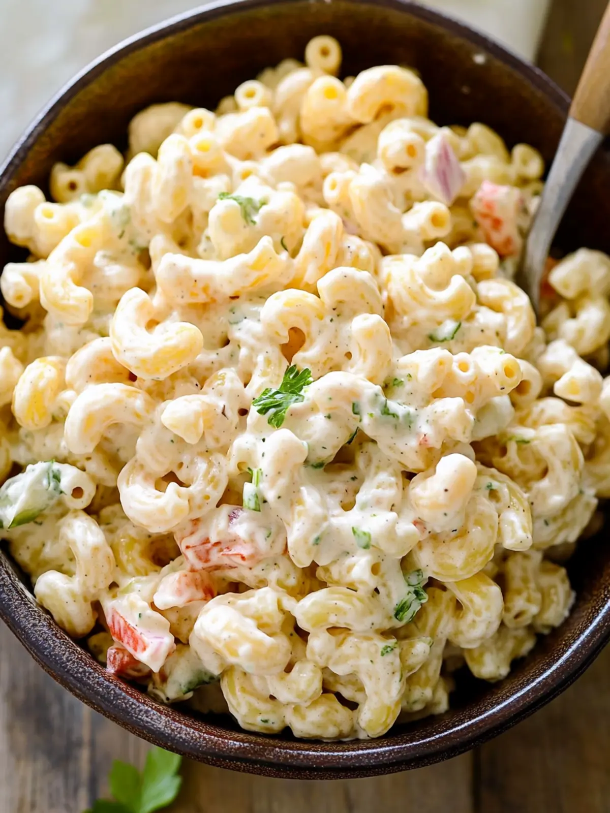 The Ultimate Creamy Macaroni Salad You'll Crave All Summer | Delicio ...