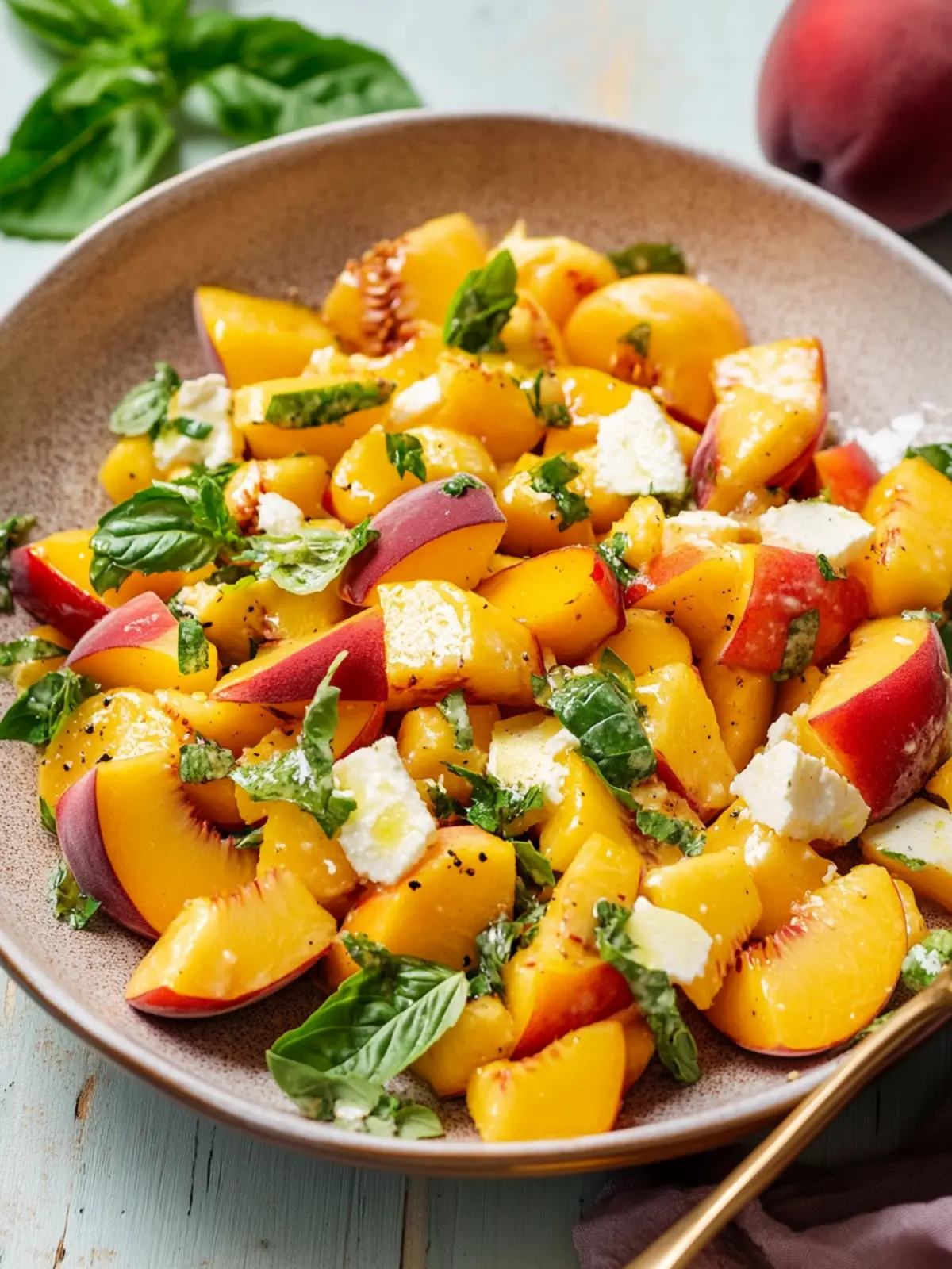 Peach salad recipe