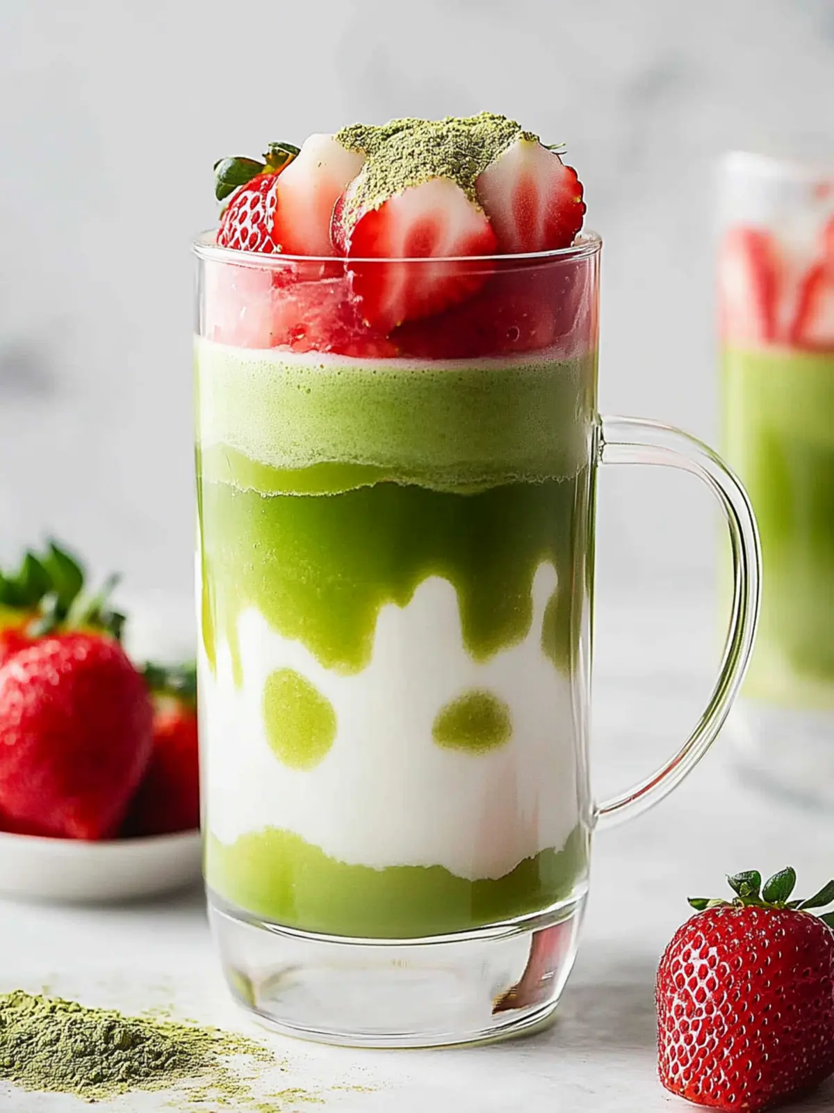Strawberry Matcha Latte