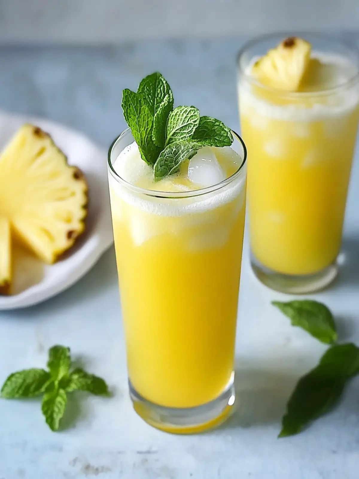 Pineapple Mint Agua Fresca