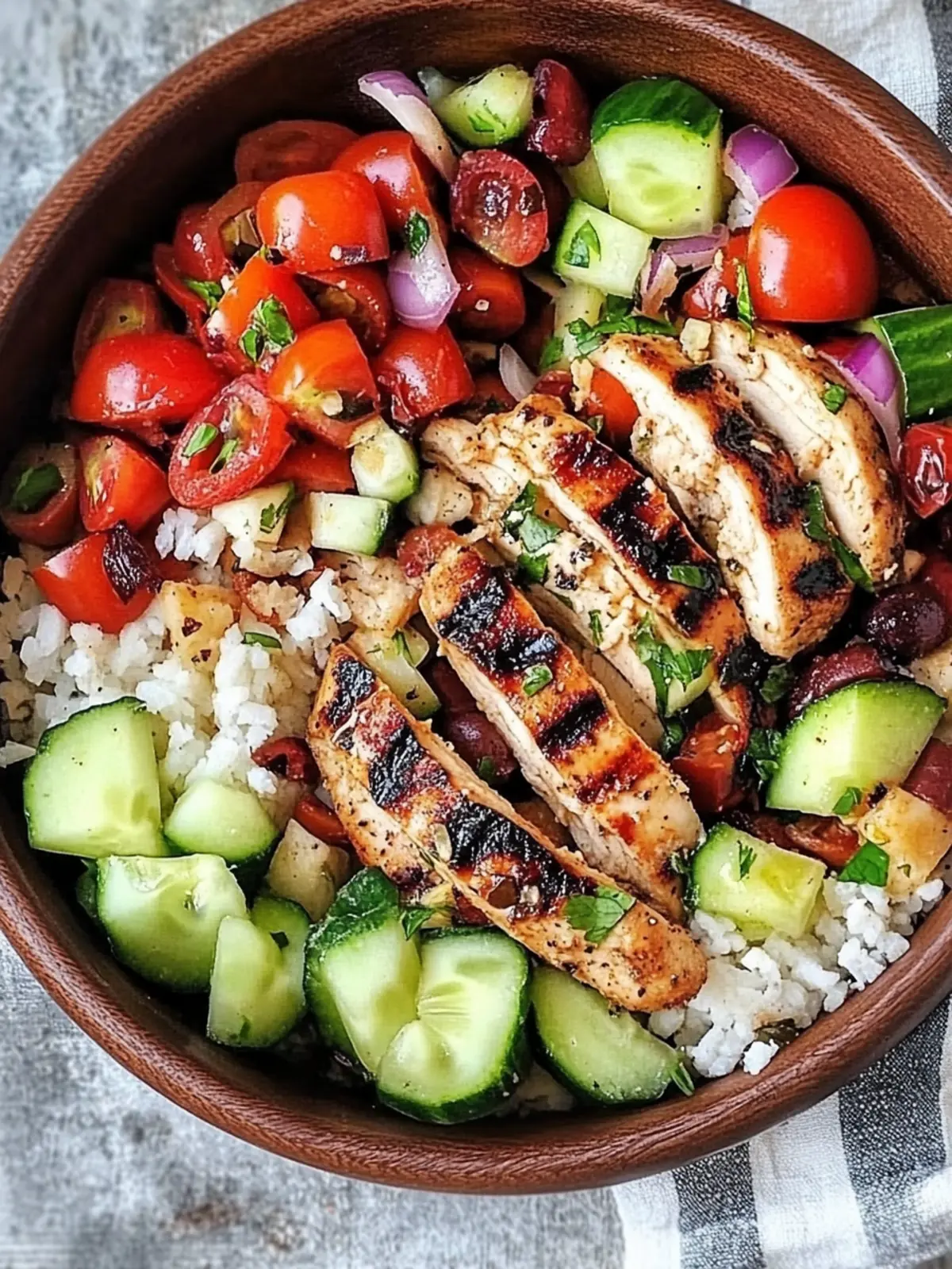 Greek Chicken Bowls