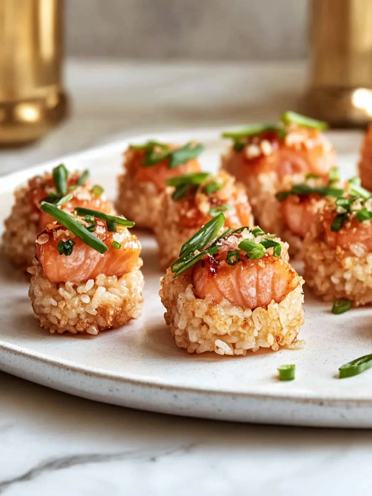 Crispy Rice Salmon Bites