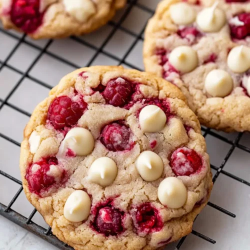 White Chocolate Raspberry Cookies