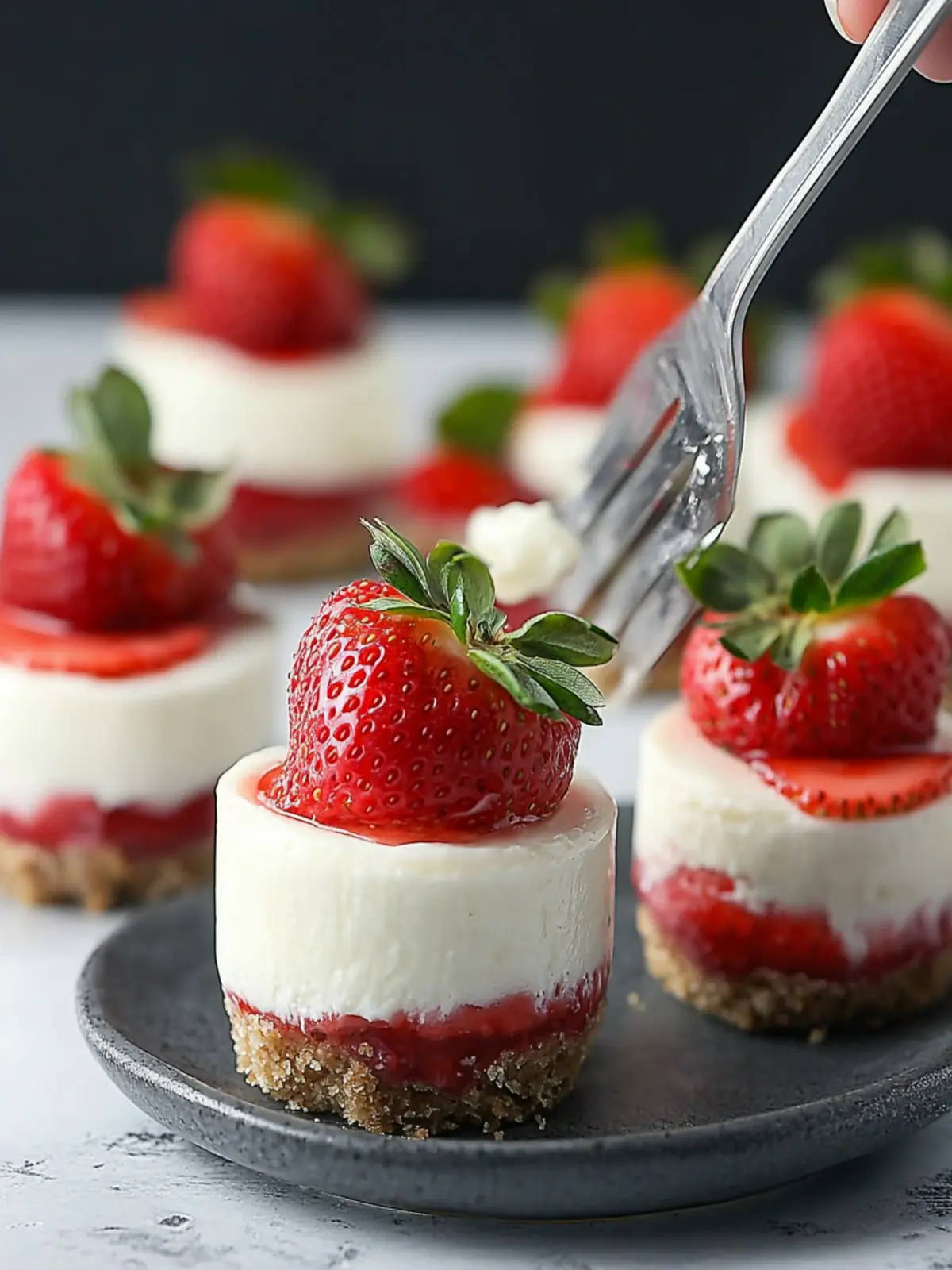 No-Bake Strawberry Cheesecake Cups