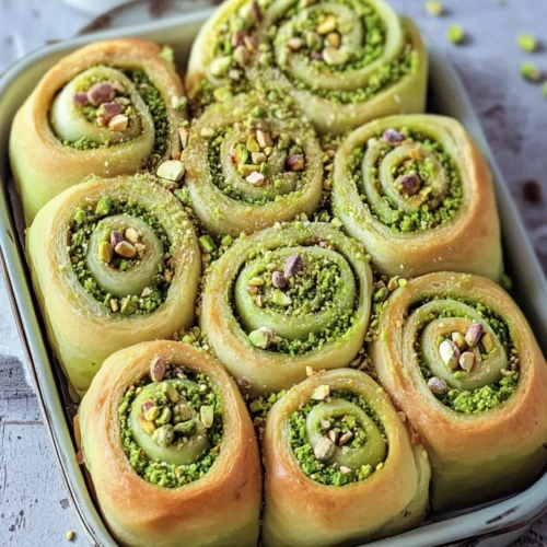 Pistachio Cream Rolls