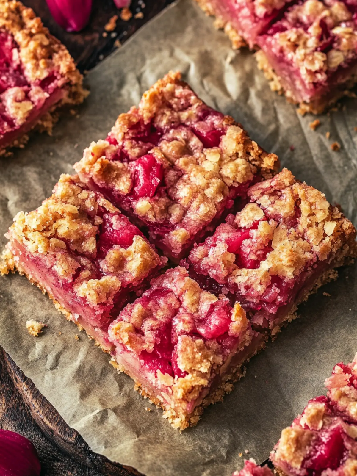Rhubarb bars recipe