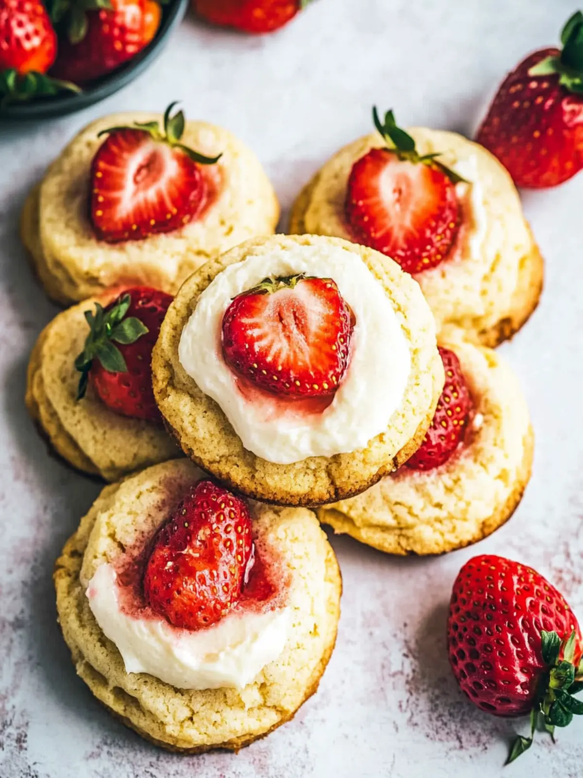 Strawberry Shortcake Cookies