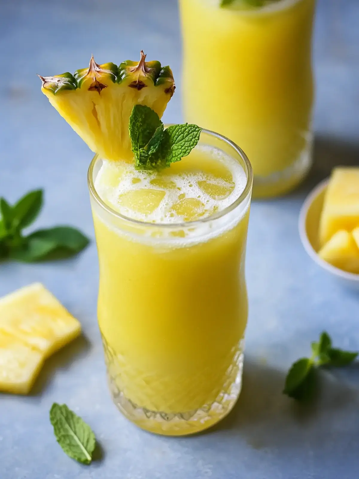 Pineapple Mint Agua Fresca