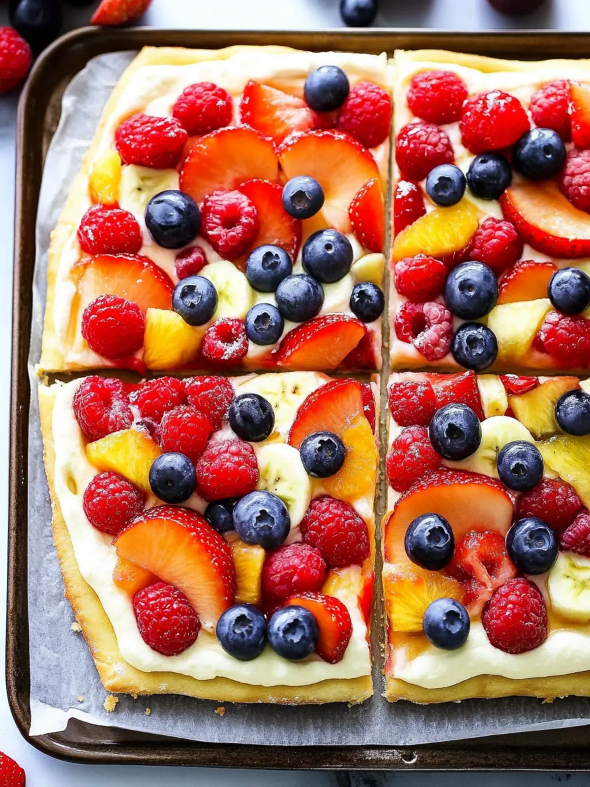 Fruit Pizza Summer Dessert