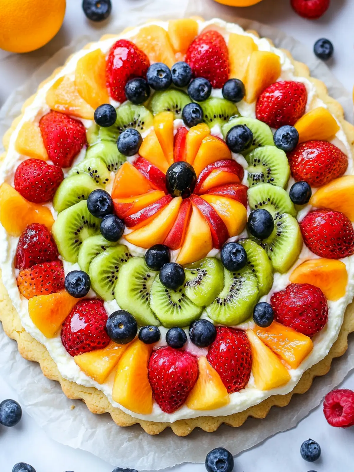 fruit pizza sugar cookie