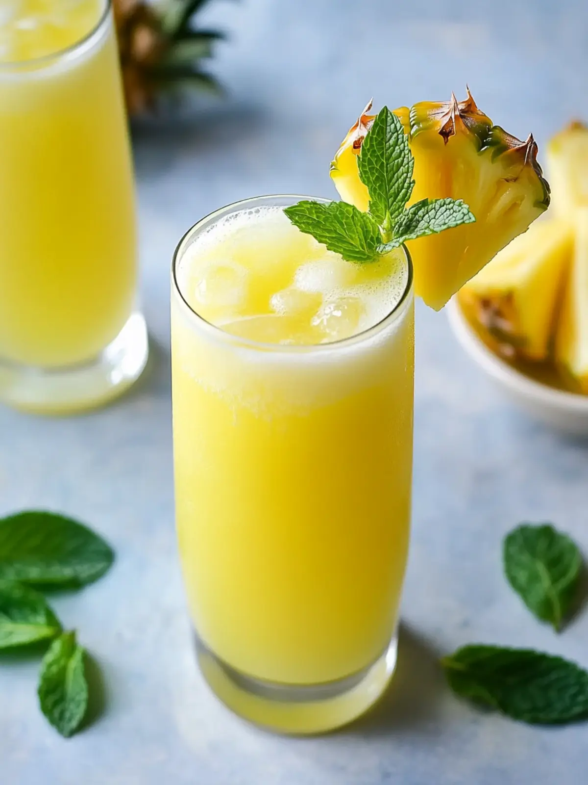 Pineapple Mint Agua Fresca