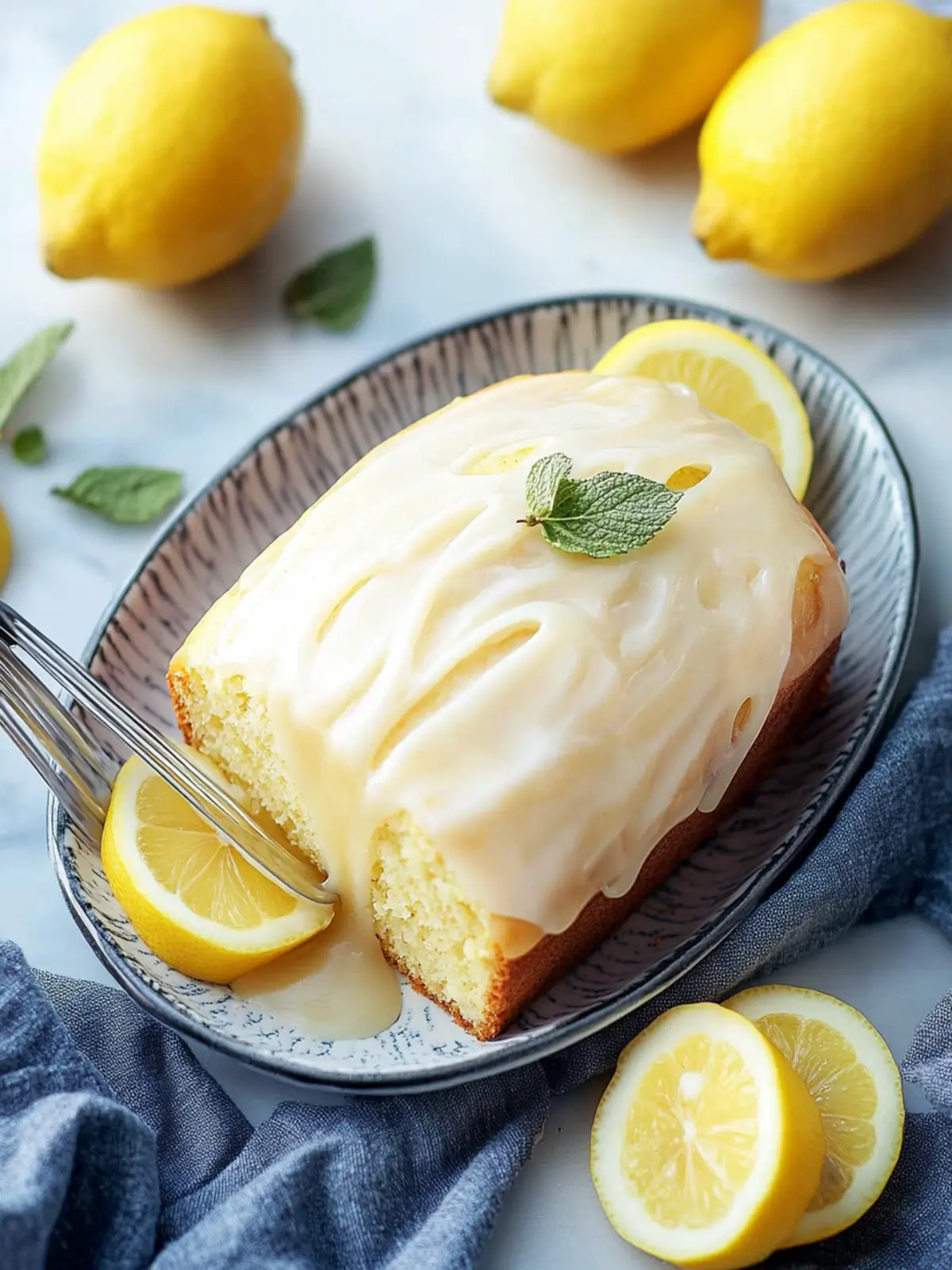 Lemon Loaf with Glaze