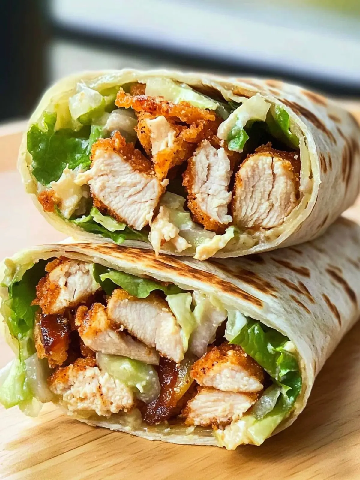 Chicken Caesar Wrap (Crispy Version)