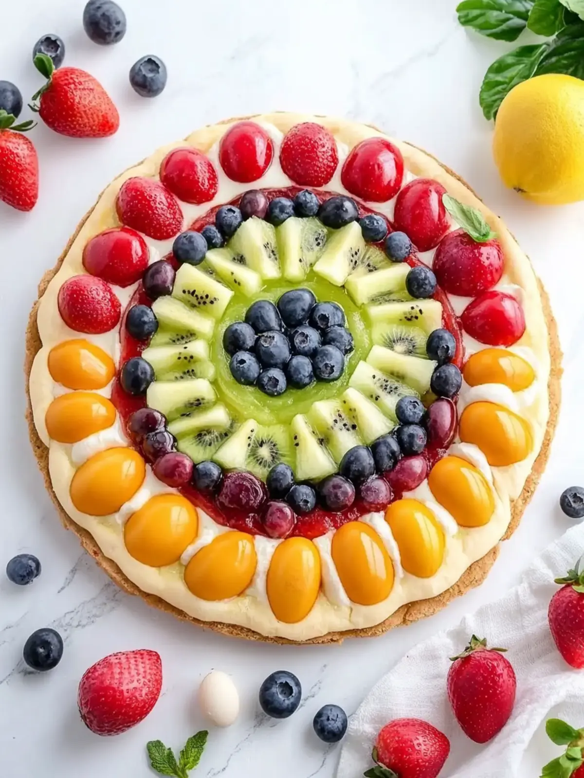 Easter Egg Fruit Pizza