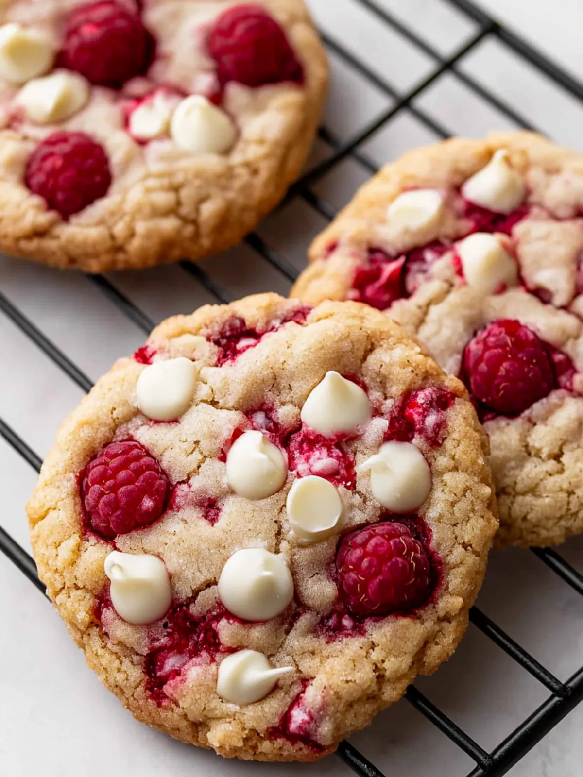 White Chocolate Raspberry Cookies