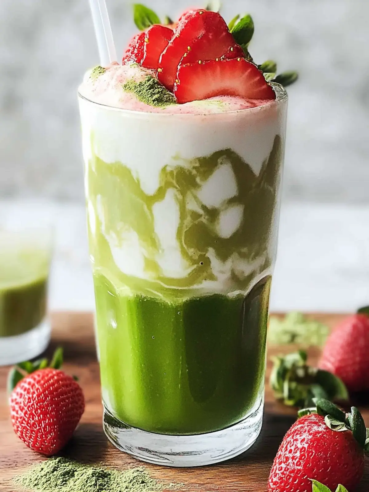 Strawberry Matcha Latte