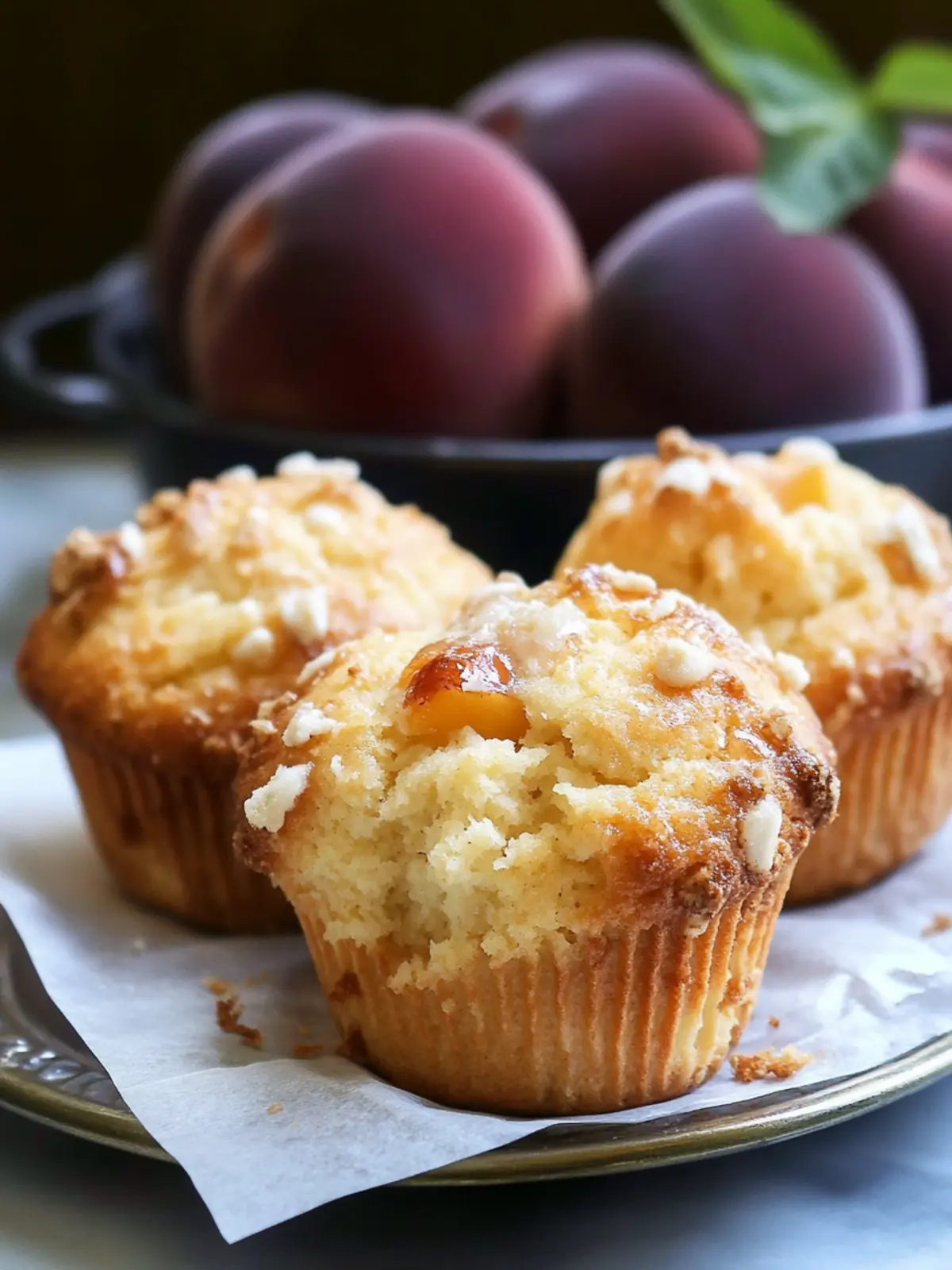 Peach muffins recipe