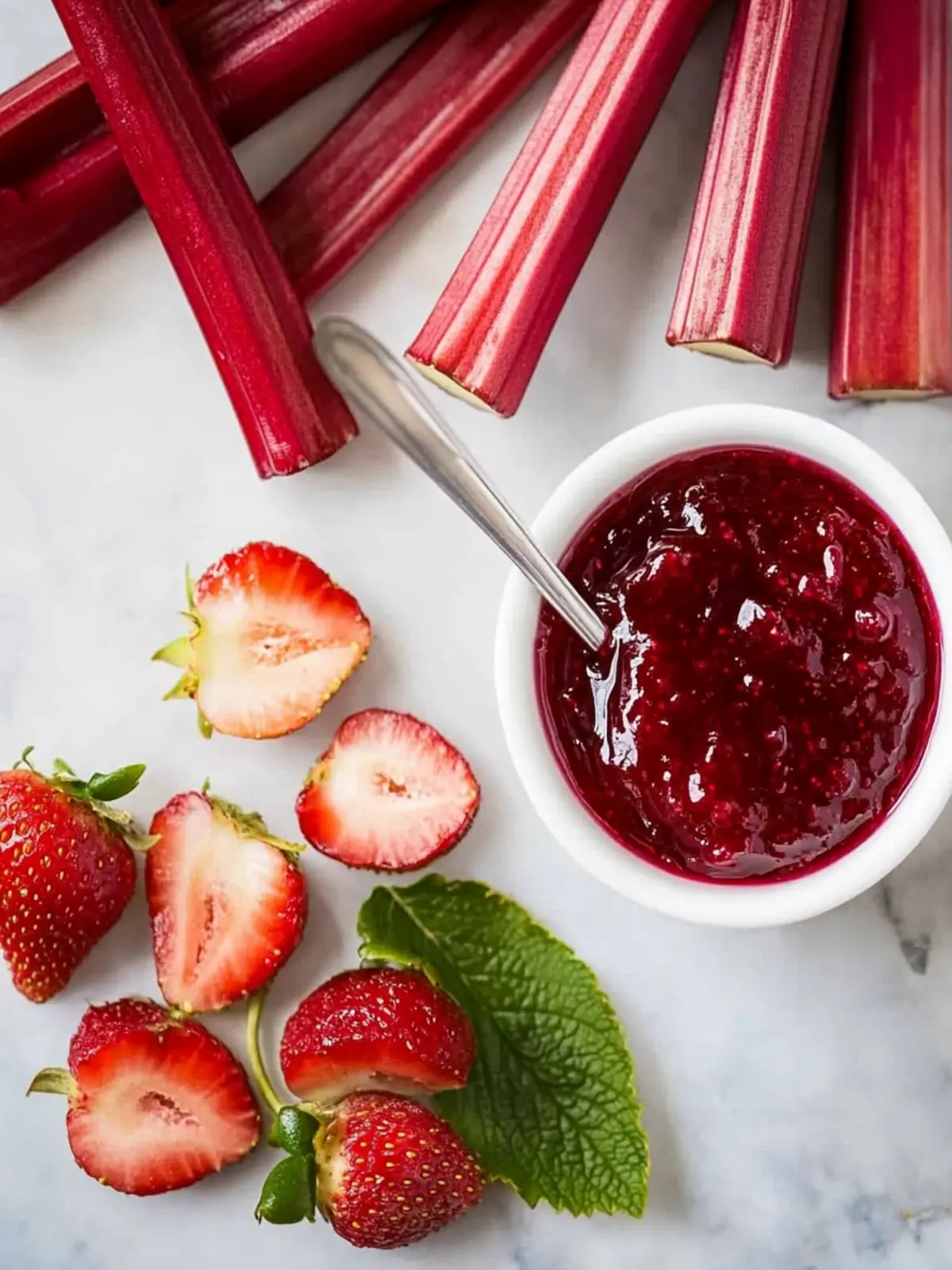 strawberry rhubarb jam