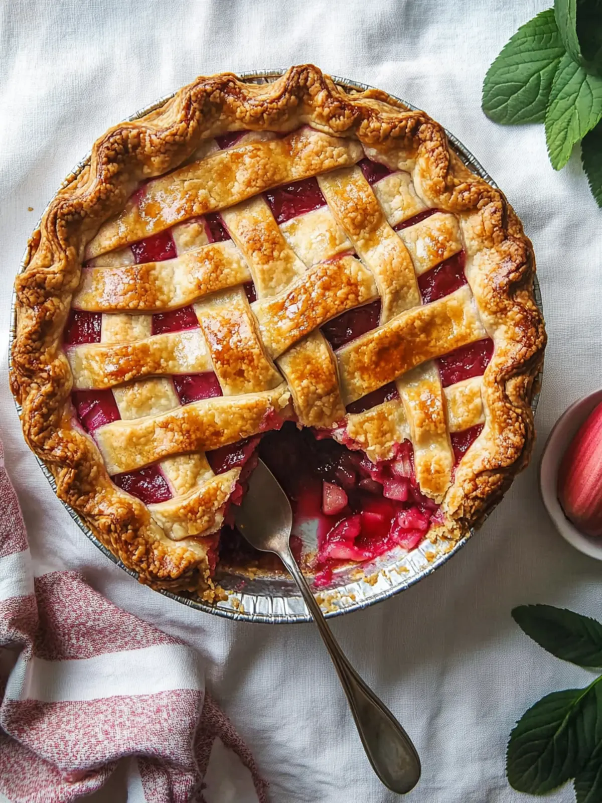 rhubarb pie