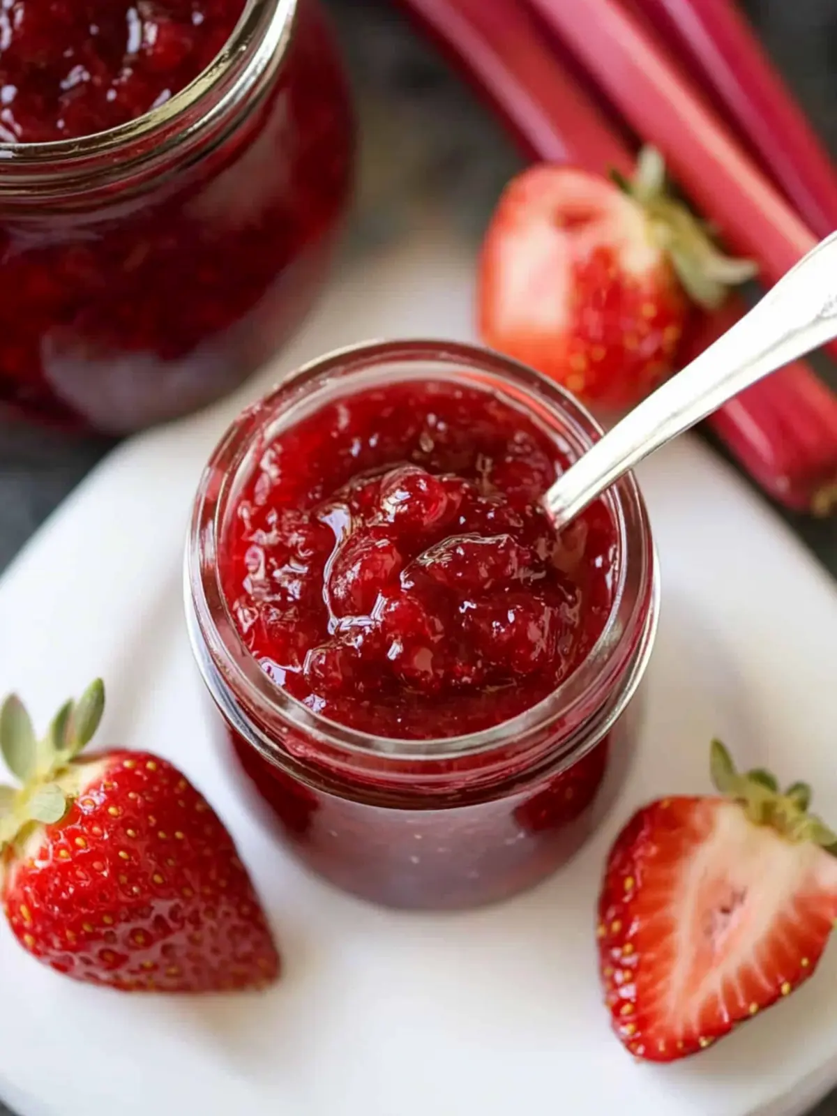 strawberry rhubarb jam
