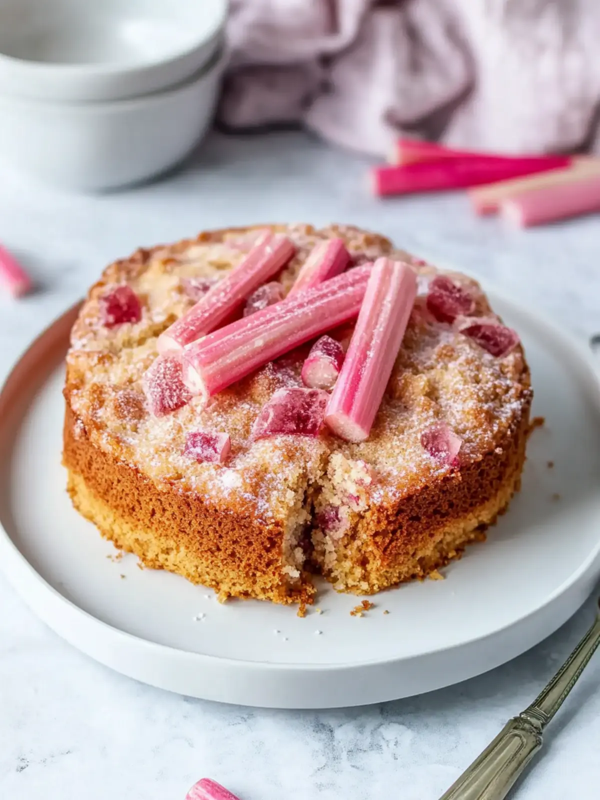 Rhubarb cake recipe
