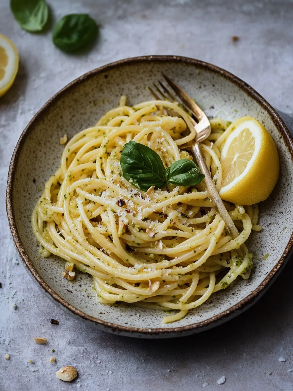 Lemon pesto pasta recipe