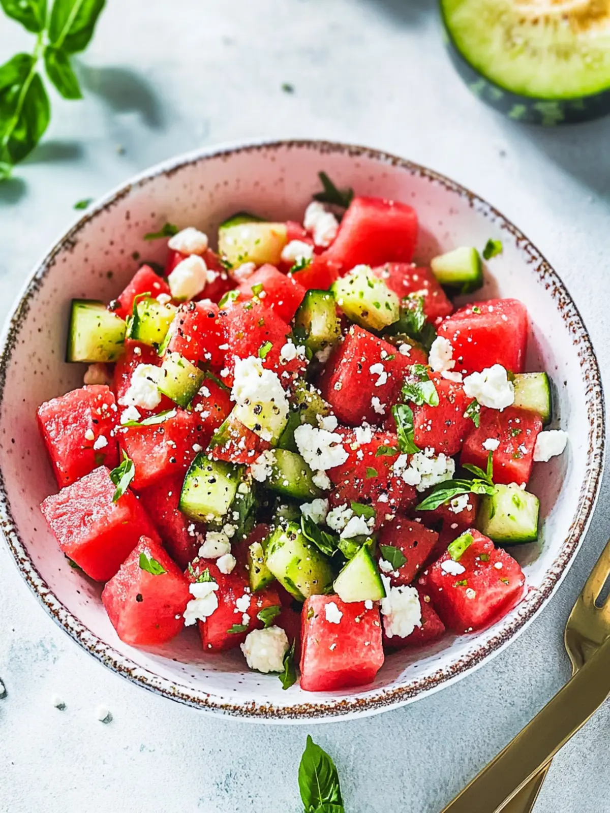 Watermelon salad recipe