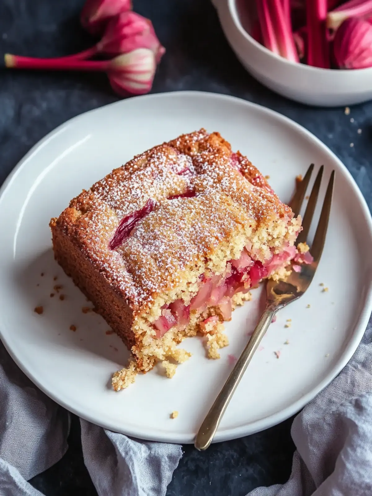 Rhubarb cake recipe