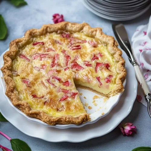 rhubarb custard pie