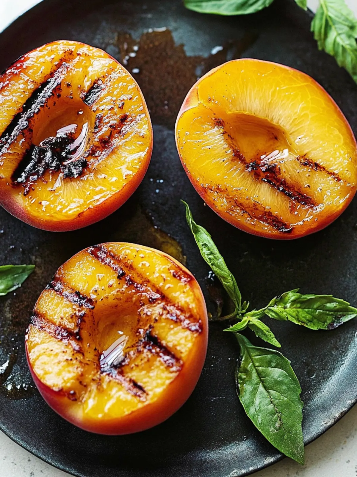 Grilled peaches recipe