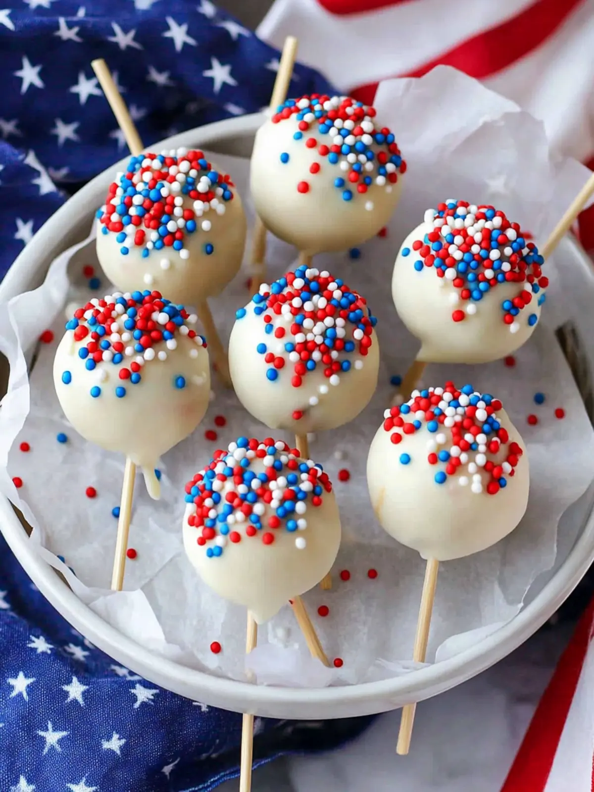 4th of july cake pops recipe