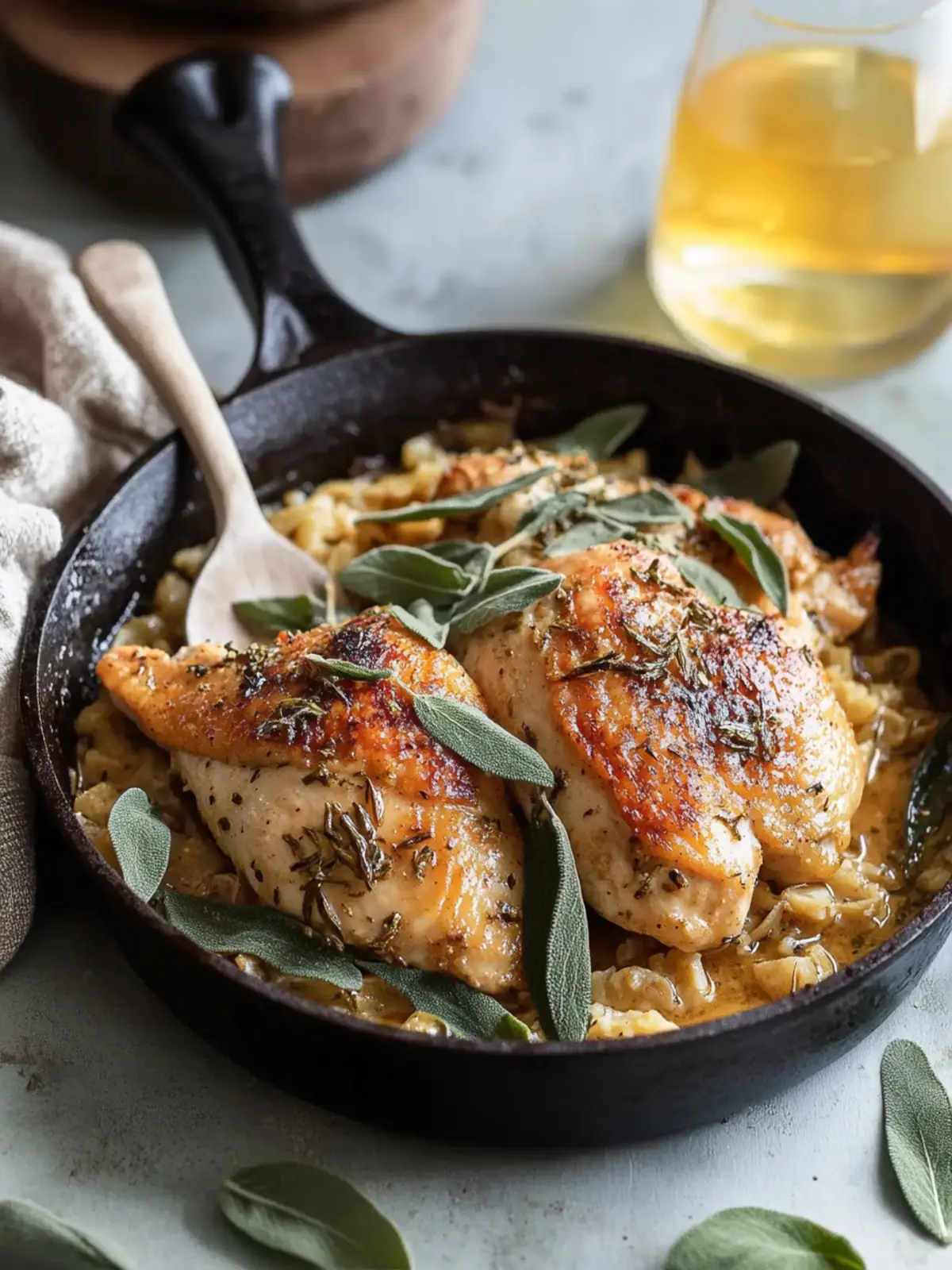 Brown Butter Sage Skillet Chicken