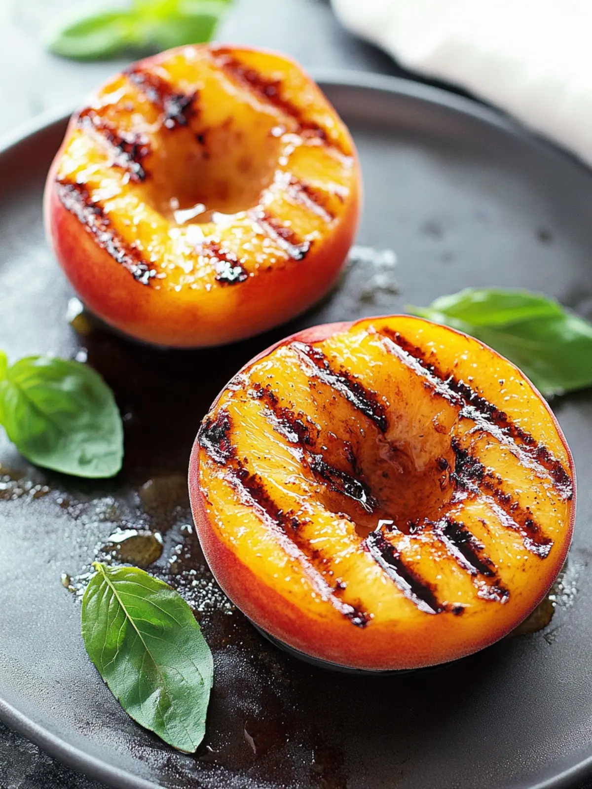 Grilled peaches recipe