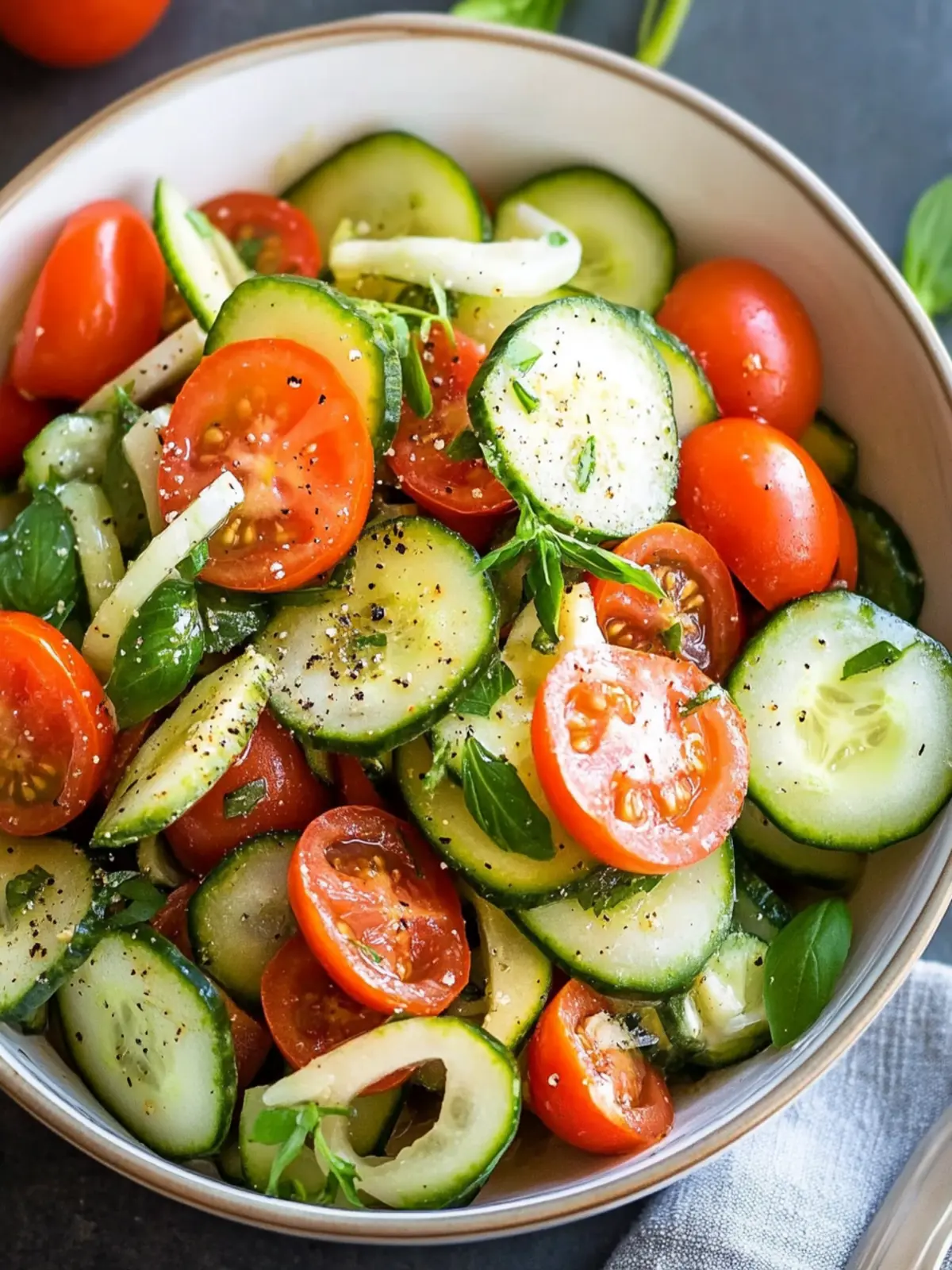 Tomato cucumber salad recipe