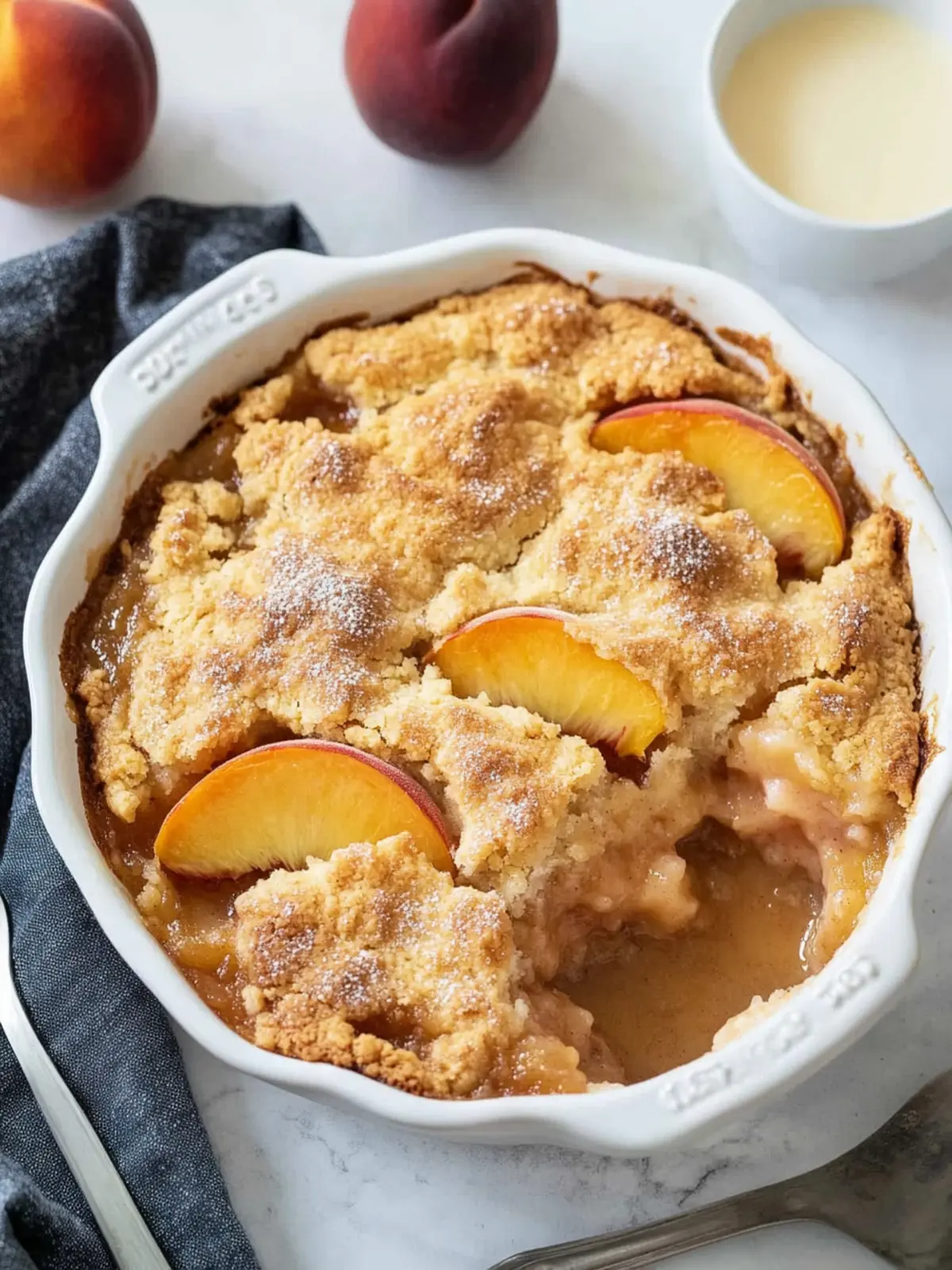 Quick peach cobbler recipe