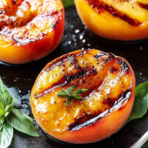 Grilled peaches recipe